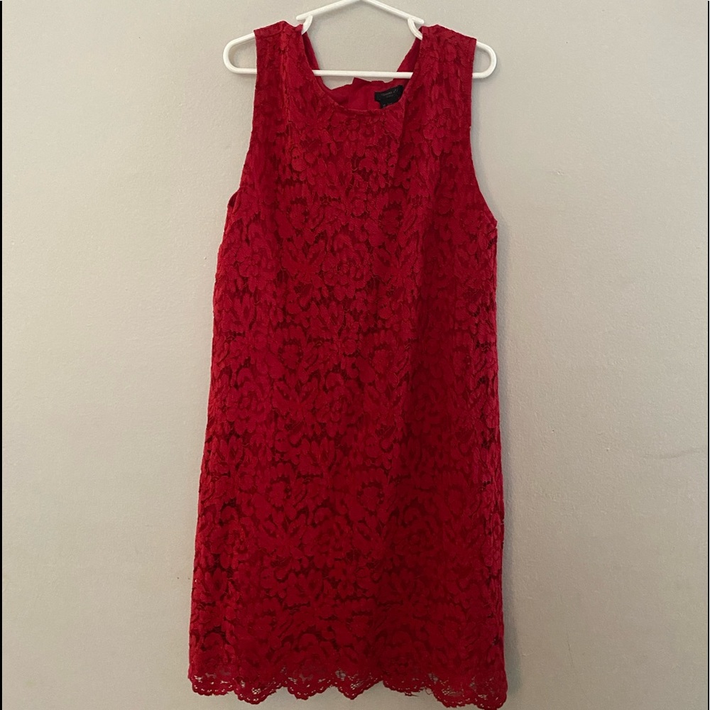Forever 21 girls red floral dress
